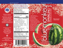 Load image into Gallery viewer, Nutrition Facts of the Blue Monkey&#39;s sparkling watermelon juice