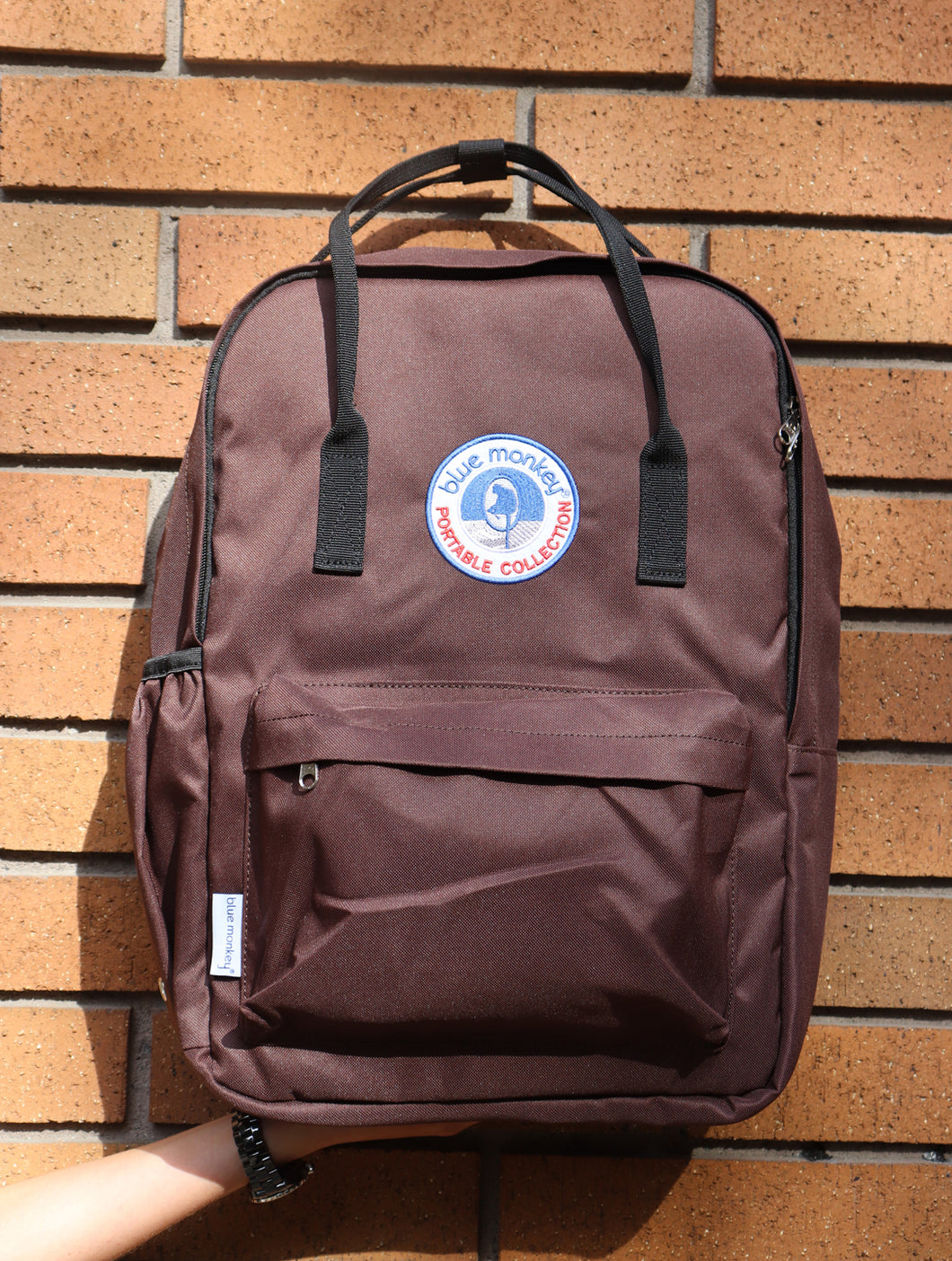 Blue Monkey | Chocolate Brown Backpack