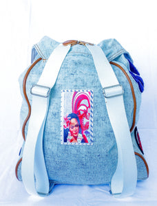 Cotton Denim Backpack