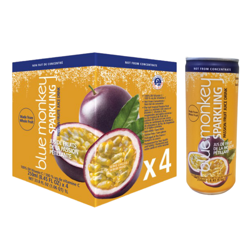 Sparkling Passion Fruit Juice 8.45oz/250ml - 6x4 Packs
